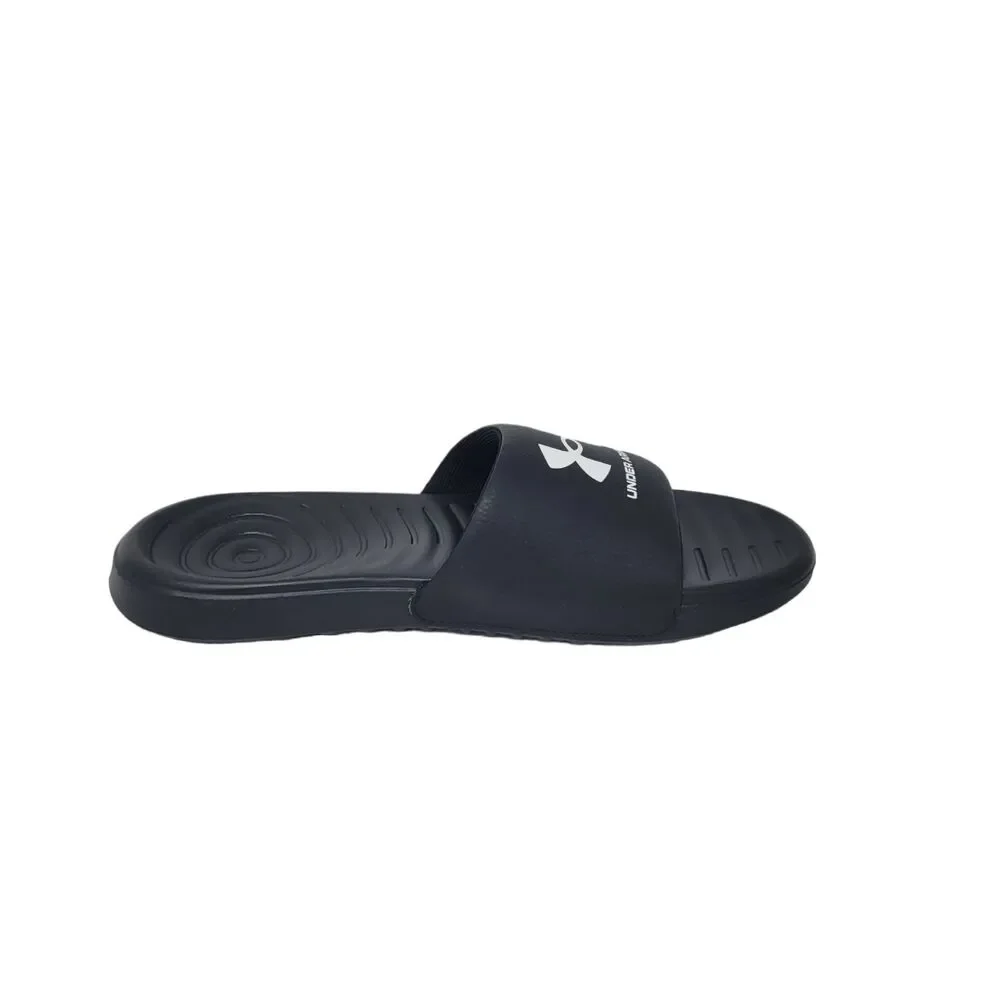 Under Armour Men's Black Ansa Slide Open Toe Sandals Cushioned US size 8 NWT